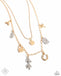 Lucky Legend - Multi (Gold & Silver) Necklace Paparazzi 