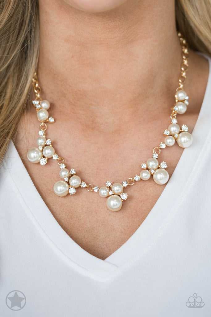 Toast To Perfection - Gold Pearl Necklace Paparazzi