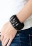 Colorfully Congo -Black Wood Bracelet-Paparazzi Accessories