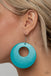 Island Hop - Blue Wood Earring Paparazzi 