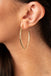 Point-Blank Beautiful -Gold Hoop Earring Paparazzi