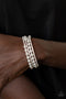 Starry-Strut-White Pearl Bracelet-Paparazzi Accessories