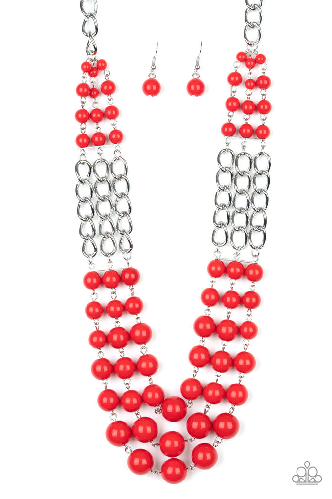 A La Vogue - Red Necklace- Paparazzi Accessories