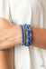 Layered Luster - Blue Bracelet-Paparazzi Accessories