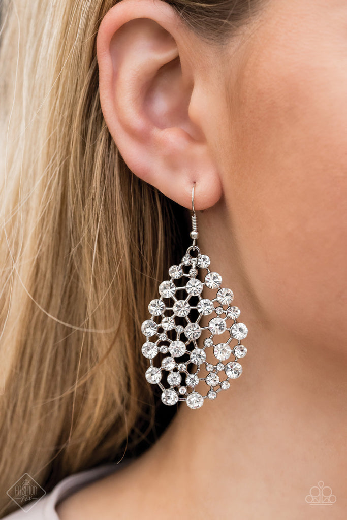 Start With A Bang Silver Earring Paparazzi 