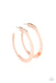 The Inside Track - Copper Hoop Earring Paparazzi 