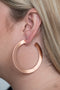 The Inside Track - Copper Hoop Earring-Paparazzi Accessories