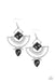 Geo Gypsy - Black Earring- Paparazzi Accessories