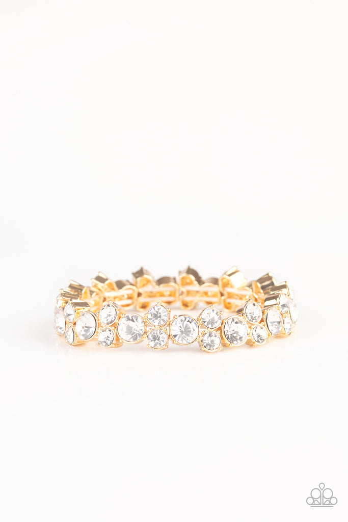 Here Comes The BRIBE - Gold Bracelet- Paparazzi Accessories