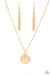 Heart Full of Faith - Gold Necklace Paparazzi Accessories